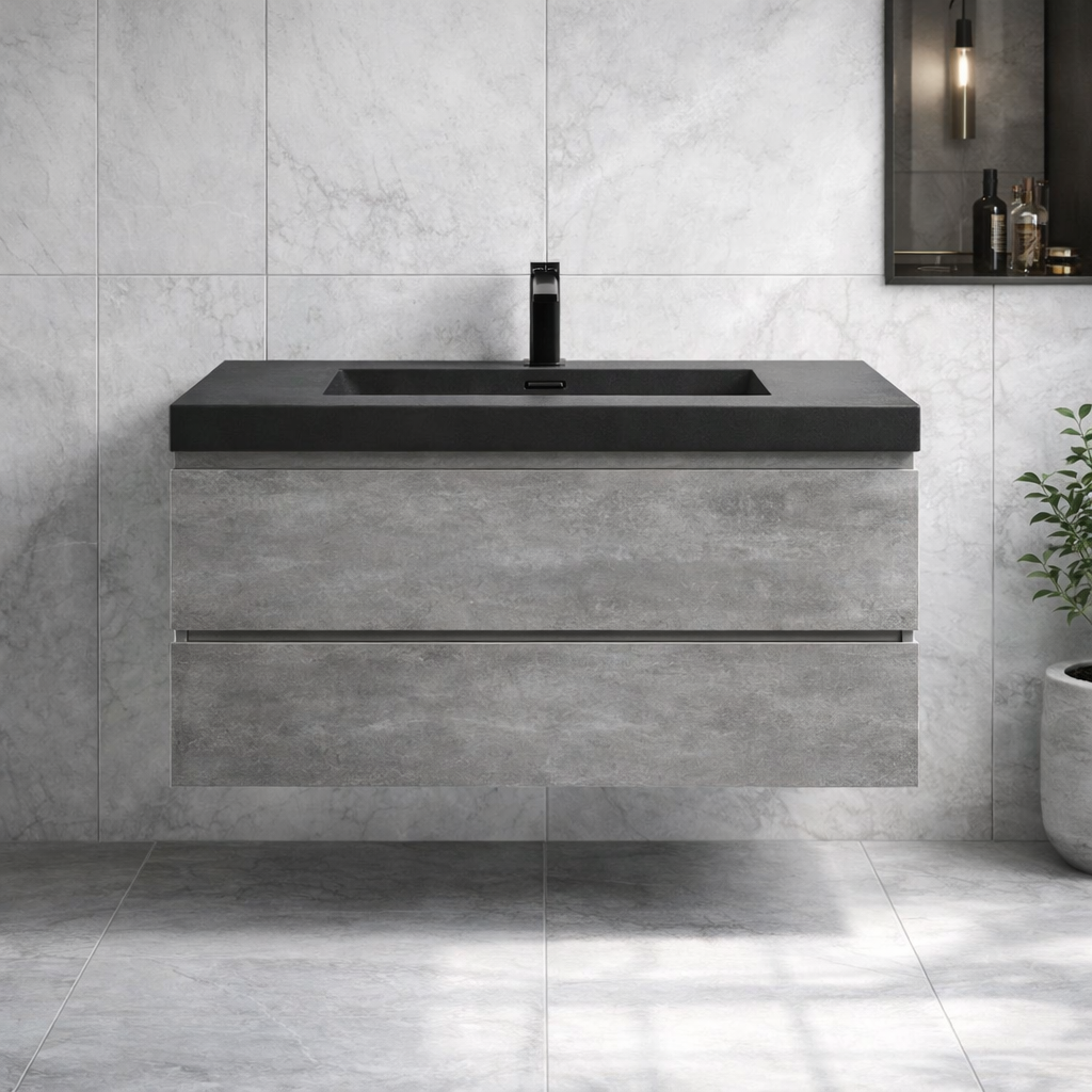 Single Floating Vanity · GRIGIO