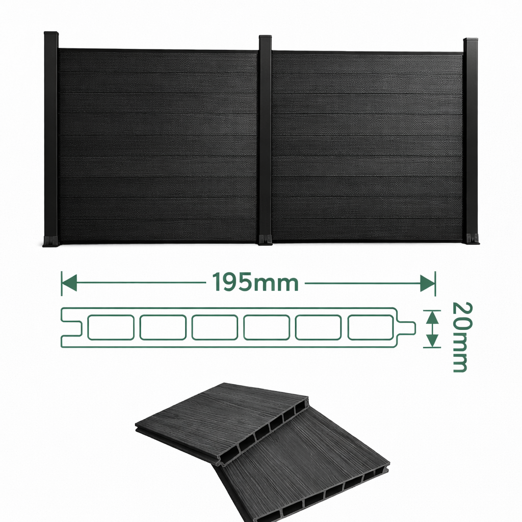 WPC Outdoor Fence · Dark