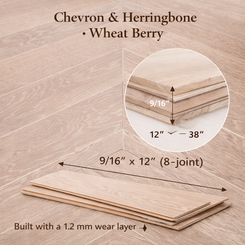 Chevron& Herringbone · Wheat Berry