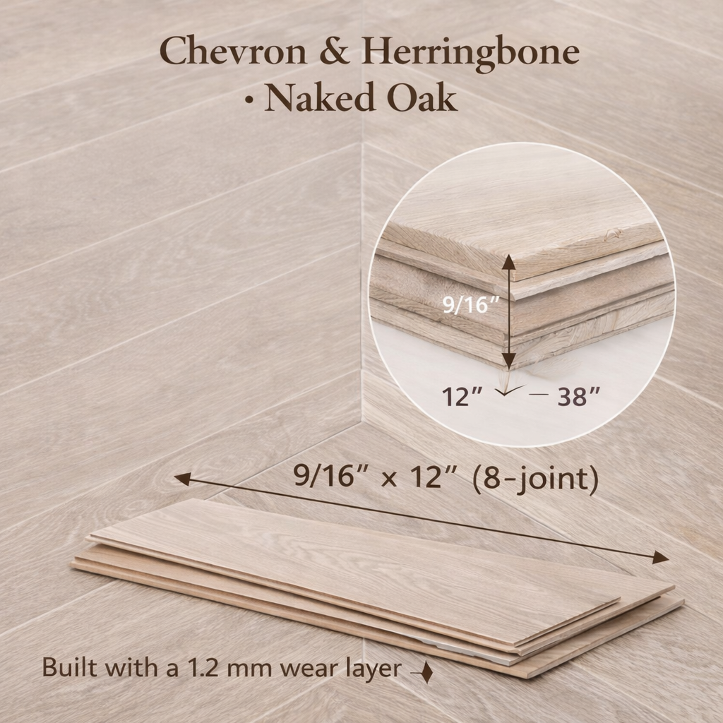 Chevron& Herringbone · Naked Oak