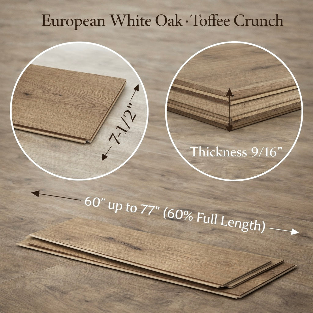 European White Oak · Toffee Crunch