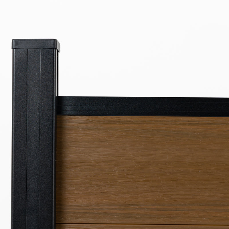 WPC Outdoor Fence · Walnut