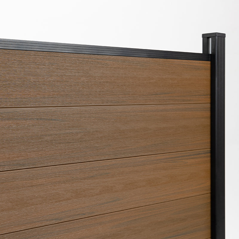 WPC Outdoor Fence · Walnut