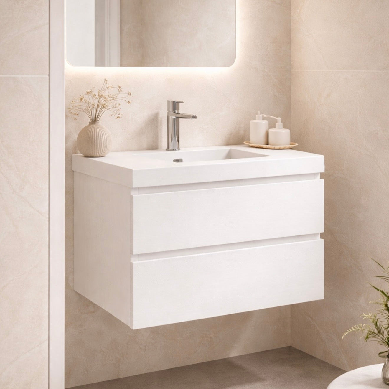 Single Floating Vanity · LUMERA