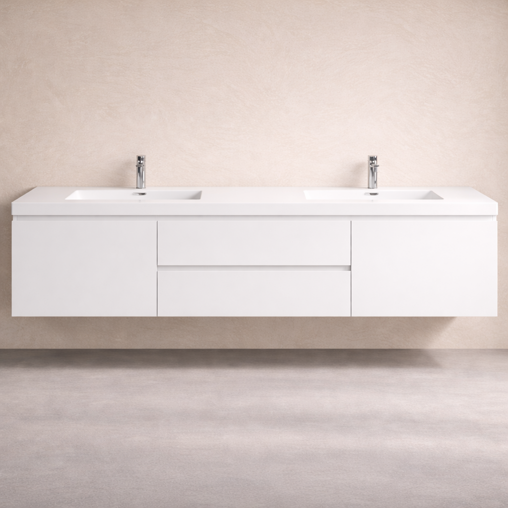 Double Floating Vanity · LUMERA