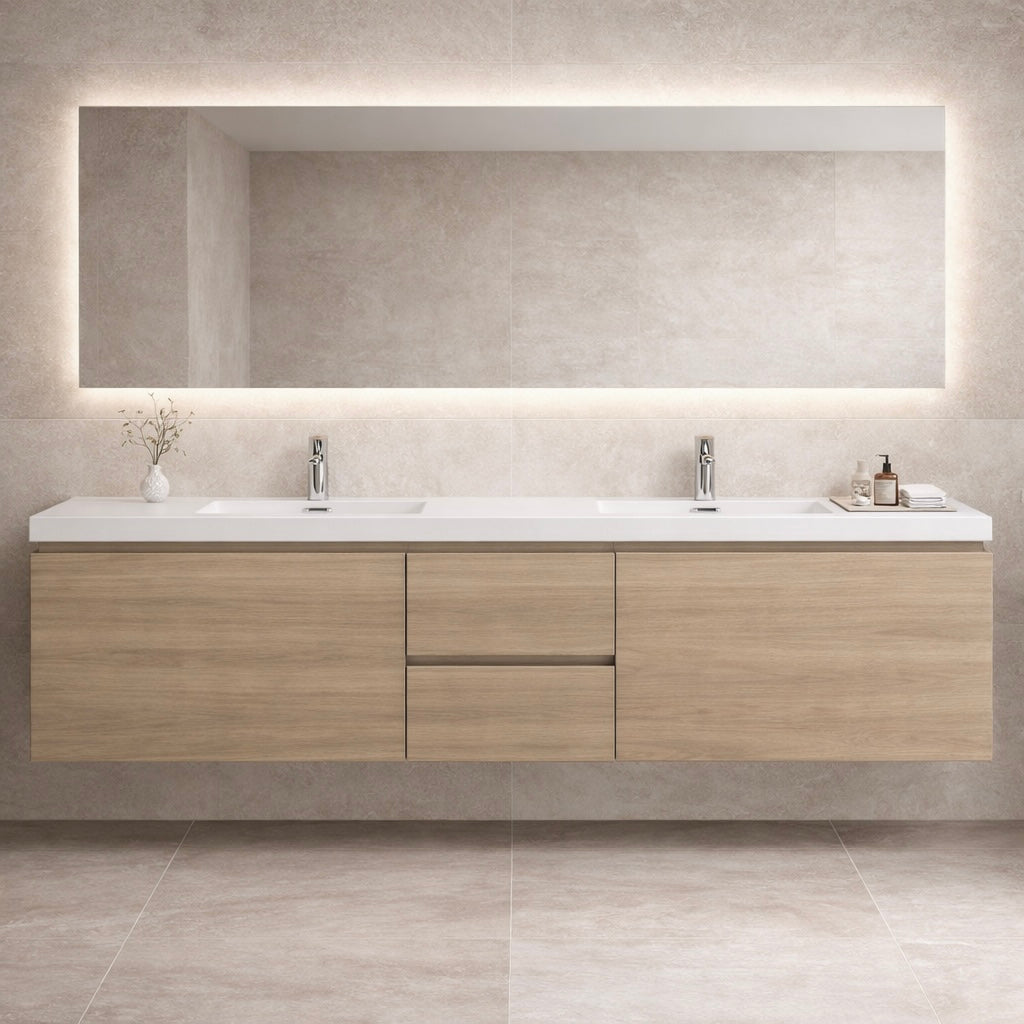 Double Floating Vanity · OAKÉA
